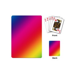 Spectrum Background Rainbow Color Playing Cards (mini)  by Celenk