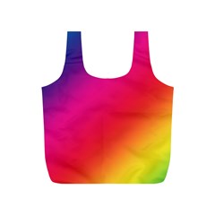 Spectrum Background Rainbow Color Full Print Recycle Bags (s)  by Celenk