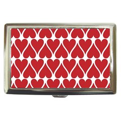 Hearts Pattern Seamless Red Love Cigarette Money Cases by Celenk