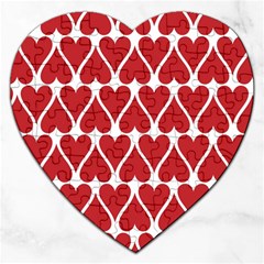 Hearts Pattern Seamless Red Love Jigsaw Puzzle (heart) by Celenk