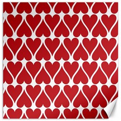 Hearts Pattern Seamless Red Love Canvas 20  X 20   by Celenk