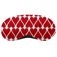 Hearts Pattern Seamless Red Love Sleeping Masks by Celenk