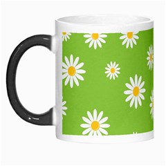 Daisy Flowers Floral Wallpaper Morph Mugs by Celenk