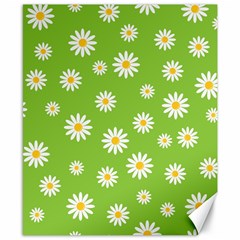 Daisy Flowers Floral Wallpaper Canvas 8  X 10  by Celenk