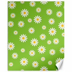 Daisy Flowers Floral Wallpaper Canvas 11  X 14   by Celenk