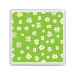 Daisy Flowers Floral Wallpaper Memory Card Reader (square)  by Celenk