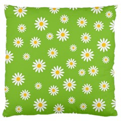 Daisy Flowers Floral Wallpaper Standard Flano Cushion Case (two Sides) by Celenk