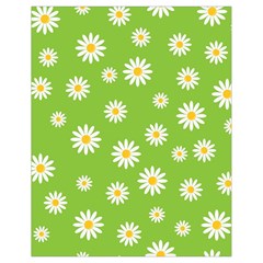 Daisy Flowers Floral Wallpaper Drawstring Bag (small) by Celenk