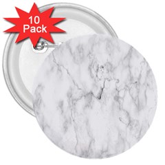 White Background Pattern Tile 3  Buttons (10 Pack)  by Celenk