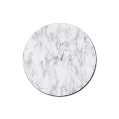 White Background Pattern Tile Rubber Coaster (round)  by Celenk