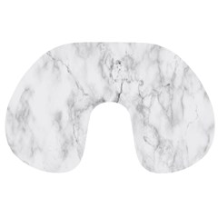 White Background Pattern Tile Travel Neck Pillows by Celenk