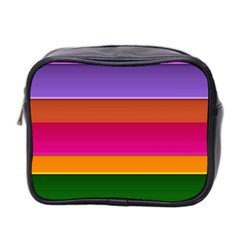 Stripes Striped Design Pattern Mini Toiletries Bag 2-side by Celenk