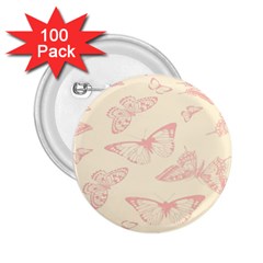 Butterfly Butterflies Vintage 2 25  Buttons (100 Pack)  by Celenk