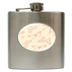 Butterfly Butterflies Vintage Hip Flask (6 Oz) by Celenk