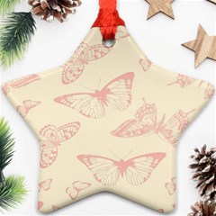 Butterfly Butterflies Vintage Star Ornament (two Sides) by Celenk