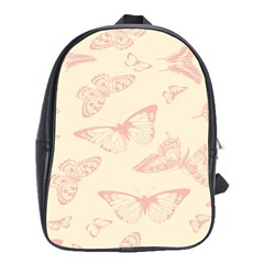 Butterfly Butterflies Vintage School Bag (large) by Celenk