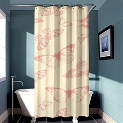 Butterfly Butterflies Vintage Shower Curtain 36  X 72  (stall)  by Celenk