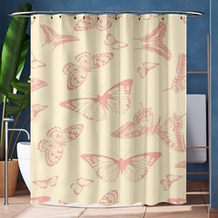 Butterfly Butterflies Vintage Shower Curtain 60  X 72  (medium)  by Celenk