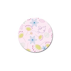 Floral Background Bird Drawing Golf Ball Marker (10 Pack) by Celenk