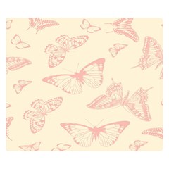 Butterfly Butterflies Vintage Double Sided Flano Blanket (small)  by Celenk