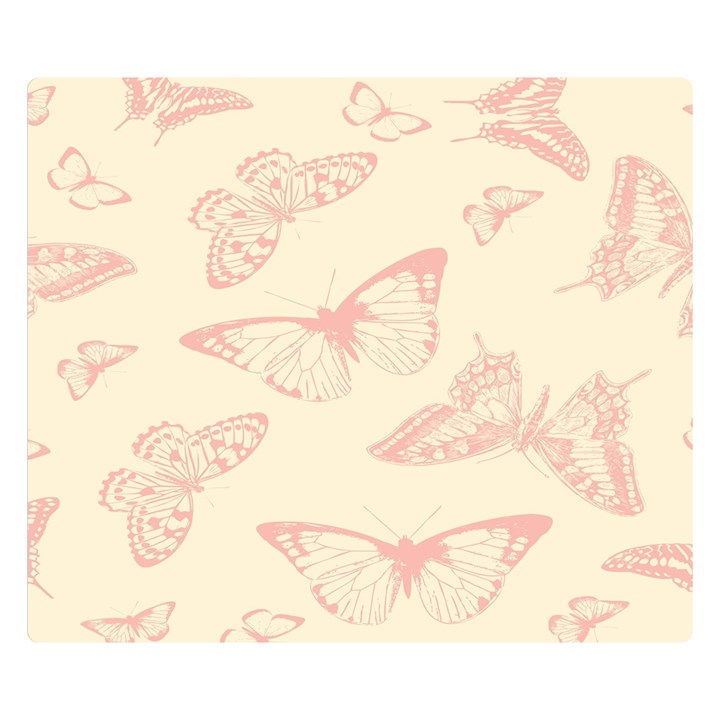 Butterfly Butterflies Vintage Double Sided Flano Blanket (Small) 