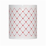 Hearts Pattern Love Design White Mugs Center