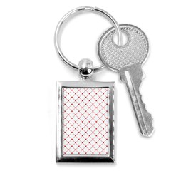 Hearts Pattern Love Design Key Chains (rectangle)  by Celenk