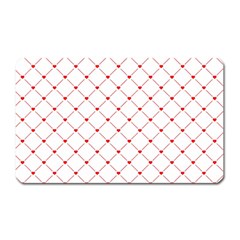 Hearts Pattern Love Design Magnet (Rectangular)