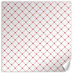 Hearts Pattern Love Design Canvas 12  x 12  