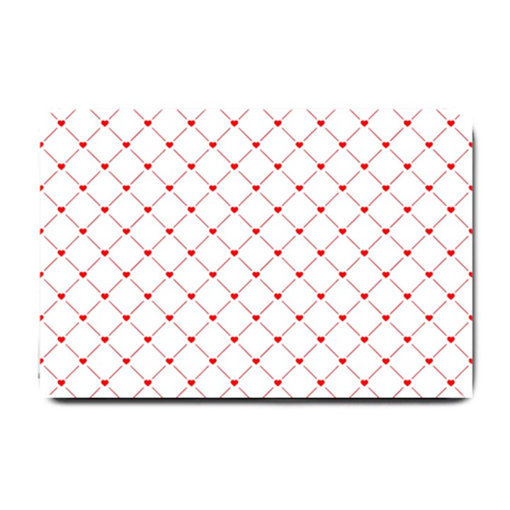 Hearts Pattern Love Design Small Doormat 