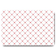 Hearts Pattern Love Design Large Doormat  by Celenk