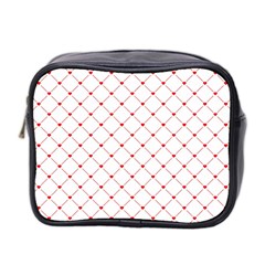 Hearts Pattern Love Design Mini Toiletries Bag 2-Side