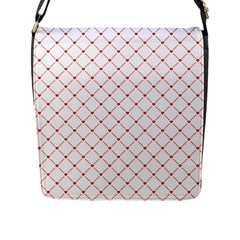 Hearts Pattern Love Design Flap Messenger Bag (L) 