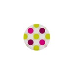 Polka Dots Spots Pattern Seamless 1  Mini Buttons Front