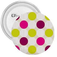 Polka Dots Spots Pattern Seamless 3  Buttons by Celenk