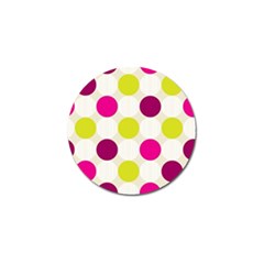 Polka Dots Spots Pattern Seamless Golf Ball Marker (10 Pack) by Celenk