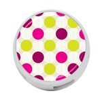 Polka Dots Spots Pattern Seamless 4-Port USB Hub (Two Sides)  Back