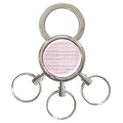 Vintage Pink Music Notes 3-ring Key Chains by Celenk