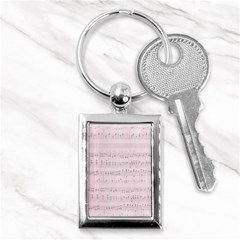 Vintage Pink Music Notes Key Chains (rectangle)  by Celenk