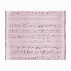 Vintage Pink Music Notes Small Glasses Cloth