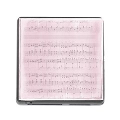 Vintage Pink Music Notes Memory Card Reader (square) by Celenk