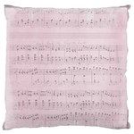 Vintage Pink Music Notes Standard Flano Cushion Case (Two Sides) Front