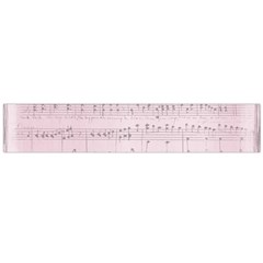 Vintage Pink Music Notes Large Flano Scarf  by Celenk