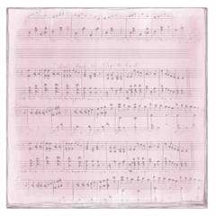 Vintage Pink Music Notes Large Satin Scarf (square)