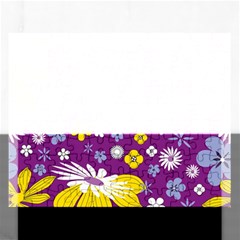 Floral Flowers Wallpaper Paper Rectangular Jigsaw Puzzl by Celenk