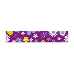 Floral Flowers Wallpaper Paper Flano Scarf (mini) by Celenk