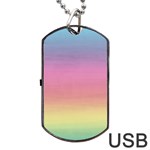 Background Watercolour Design Paint Dog Tag USB Flash (One Side) Front