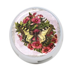 Vintage Butterfly Flower 4-port Usb Hub (one Side) by Celenk