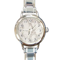 Marble Background Backdrop Round Italian Charm Watch by Celenk