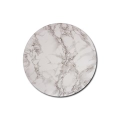 Marble Background Backdrop Rubber Coaster (round)  by Celenk